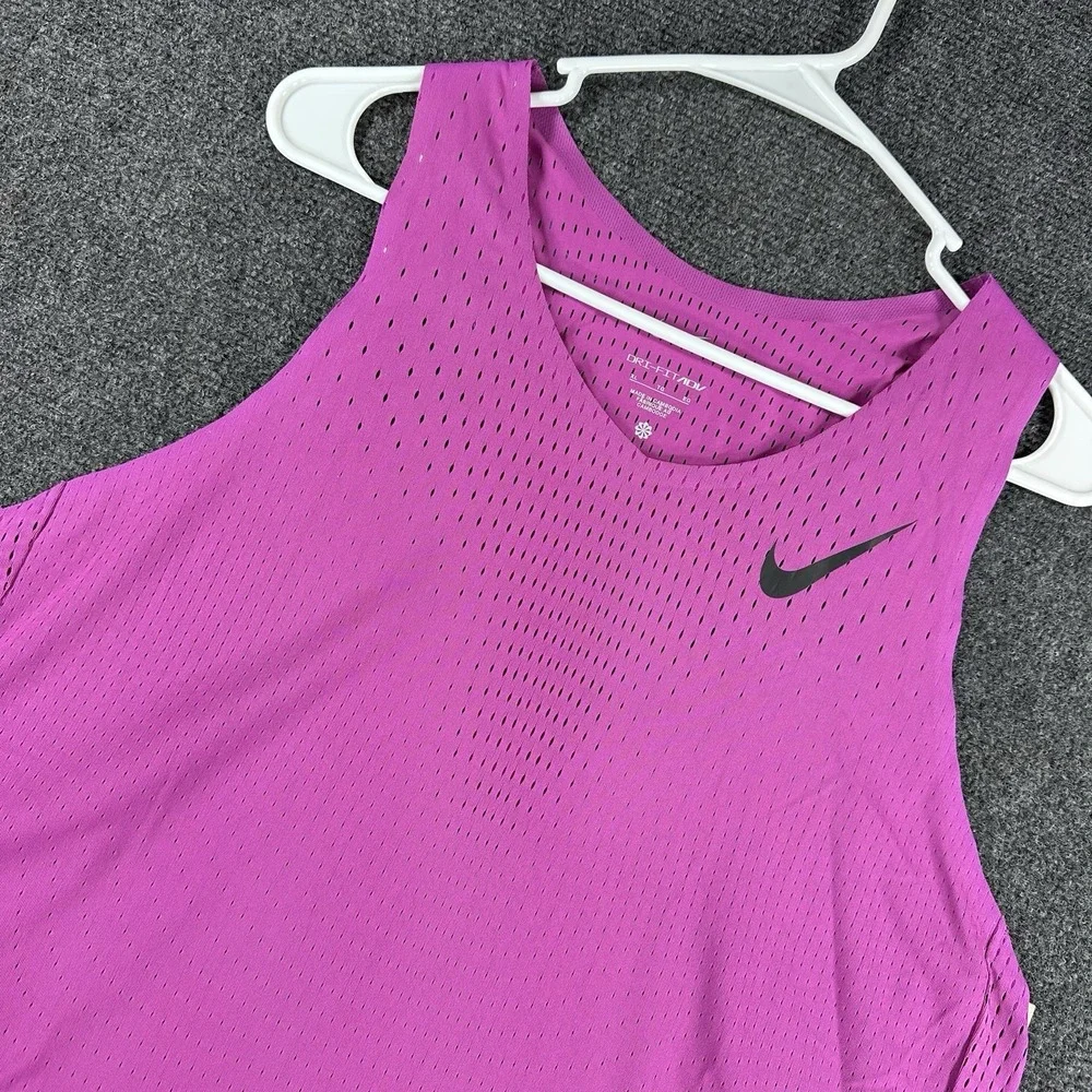 Nike Aeroswift Dri-Fit ADV Running Singlet Purple Men's Sz XL (FN4231 518)